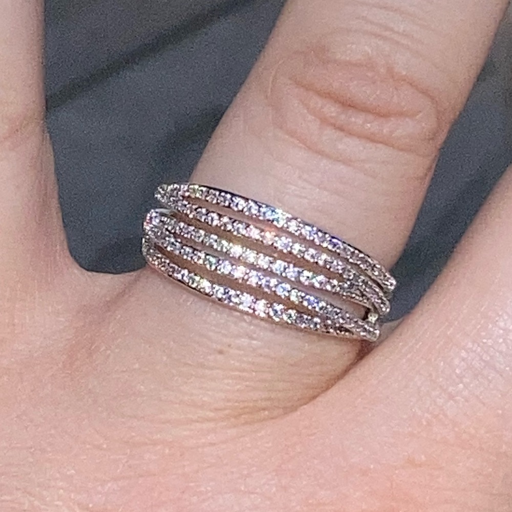 NWT! GENUINE WHITE SAPPHIRE RING - Picture 2 of 13